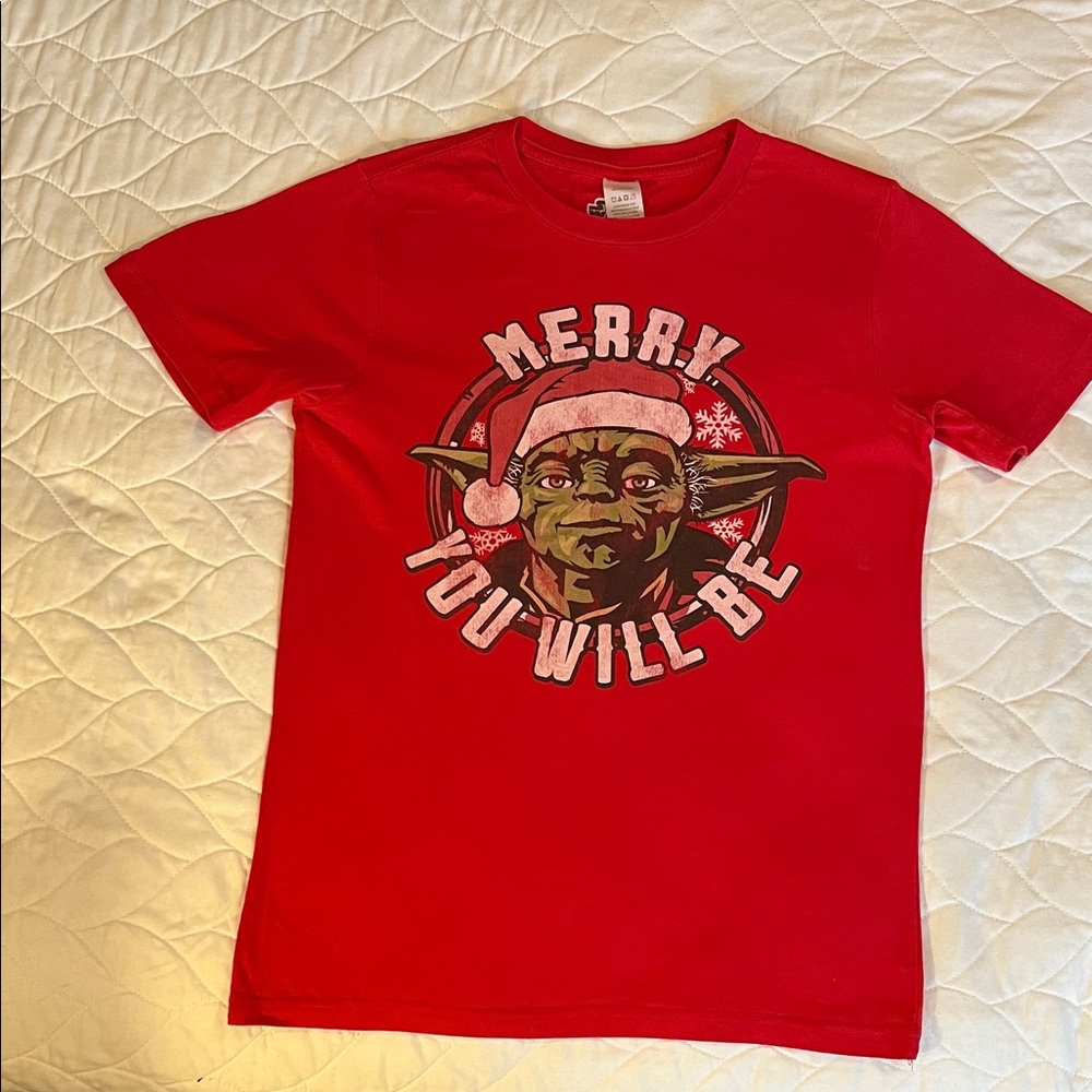 Star War Red Christmas Graphic T-Shirt